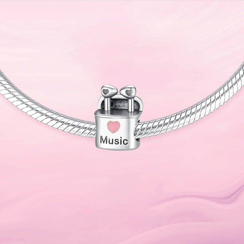 VALGACLS Mom Wife Daughter Love Heart Wedding Rings Charms 925 Sterling Silver Charms for Bracelets Necklace Valentine's Day Mother's Day Jewelry Charm for Women - Image 1